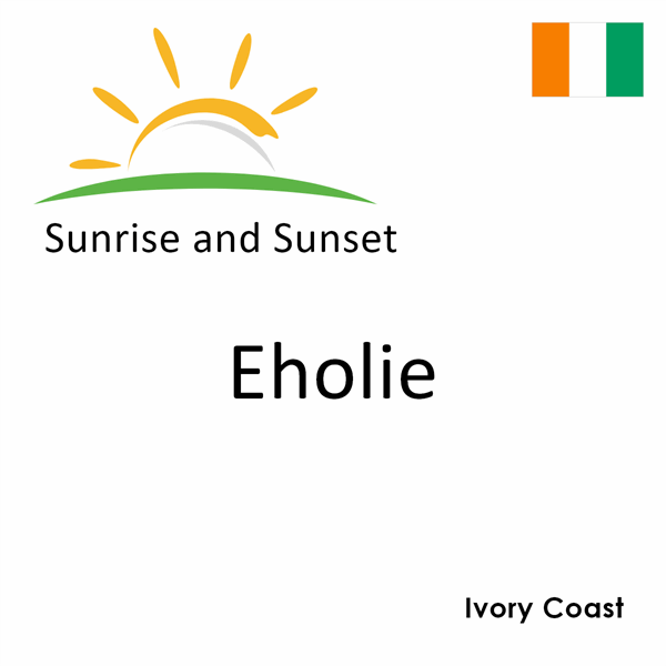 Sunrise and sunset times for Eholie, Ivory Coast