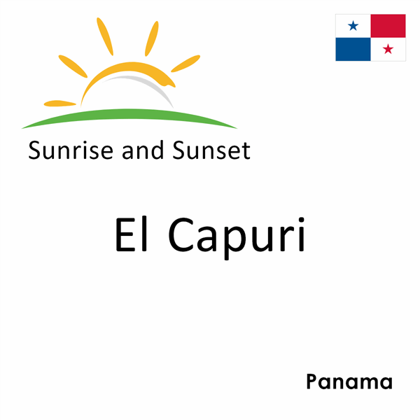 Sunrise and sunset times for El Capuri, Panama