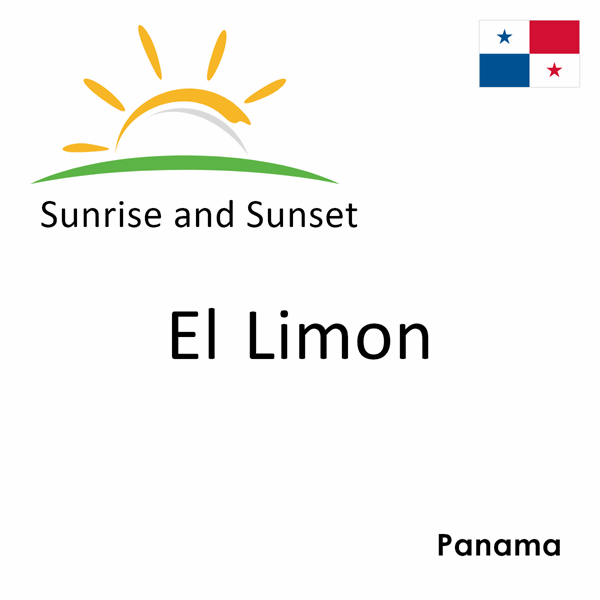 Sunrise and sunset times for El Limon, Panama