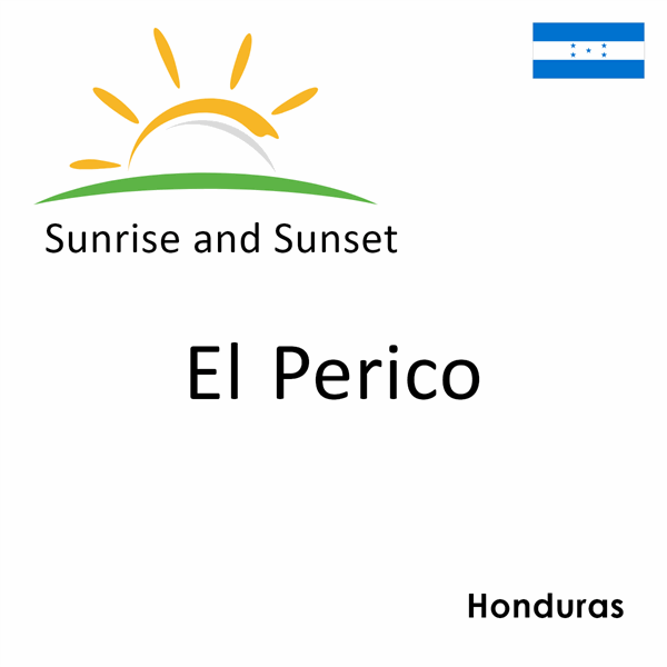 Sunrise and sunset times for El Perico, Honduras