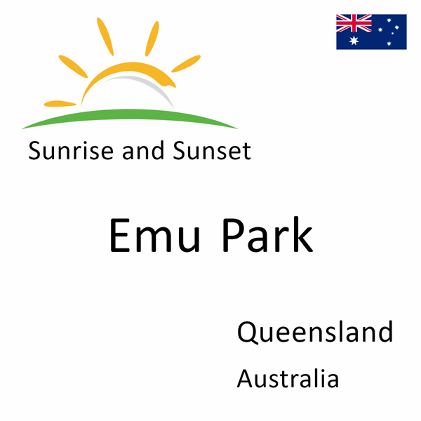 Sunrise and sunset times for Emu Park, Queensland, Australia