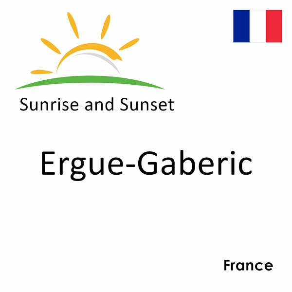 Sunrise and sunset times for Ergue-Gaberic, France