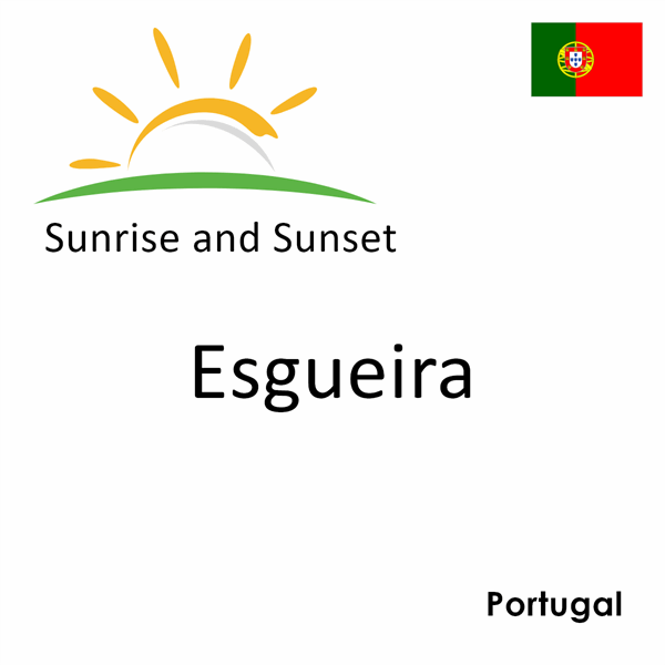 Sunrise and sunset times for Esgueira, Portugal