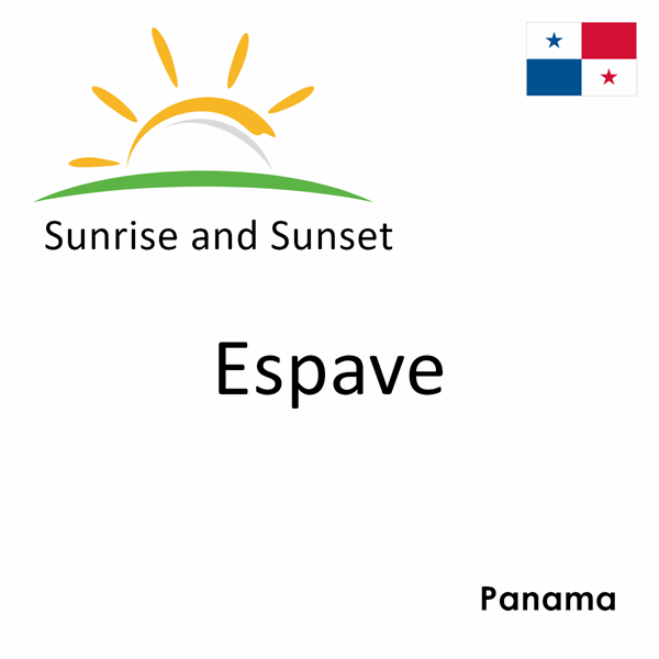 Sunrise and sunset times for Espave, Panama