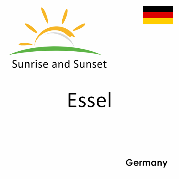 Sunrise and sunset times for Essel, Germany