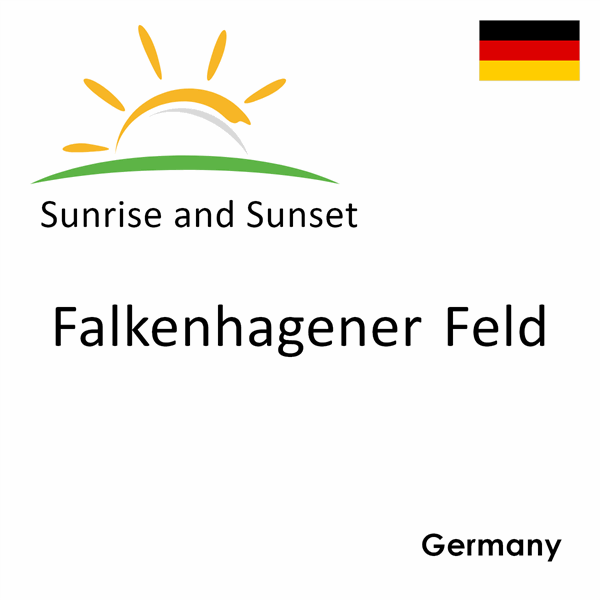 Sunrise and sunset times for Falkenhagener Feld, Germany