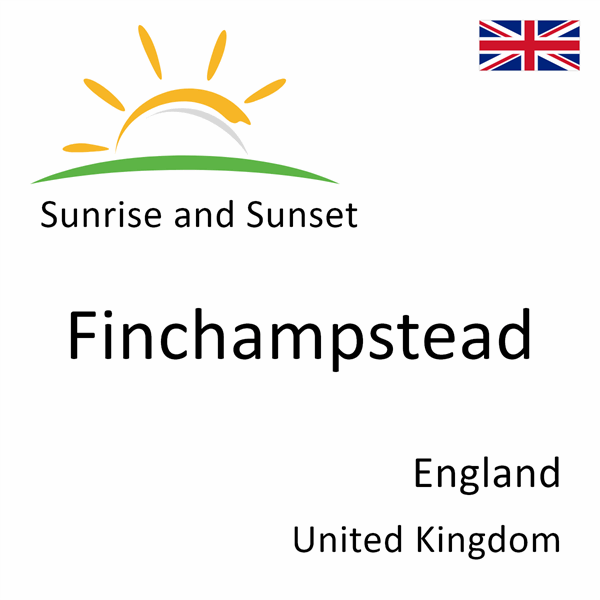 Sunrise and sunset times for Finchampstead, England, United Kingdom