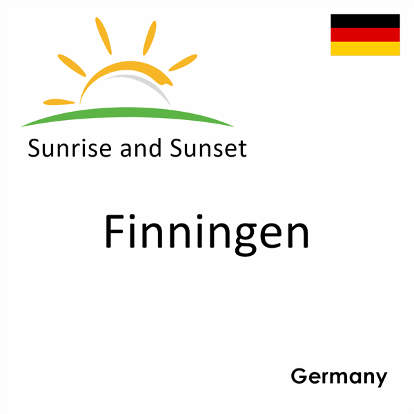 Sunrise and sunset times for Finningen, Germany