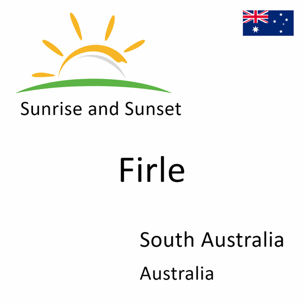 Sunrise and sunset times for Firle, South Australia, Australia