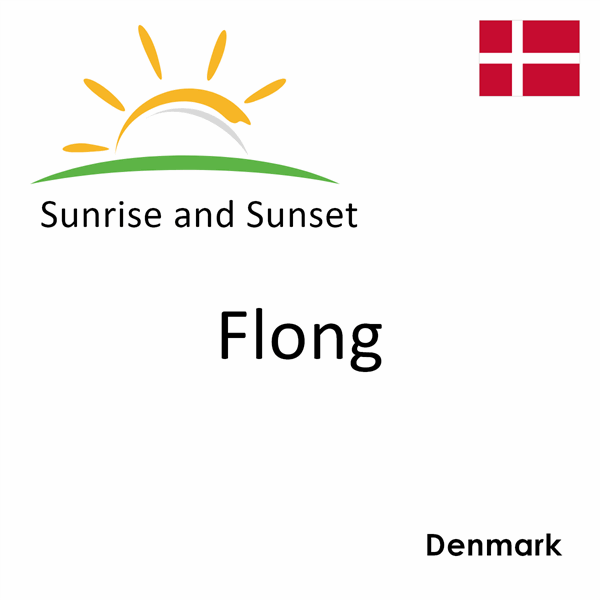 Sunrise and sunset times for Flong, Denmark