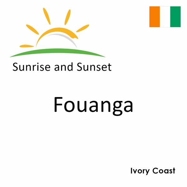 Sunrise and sunset times for Fouanga, Ivory Coast