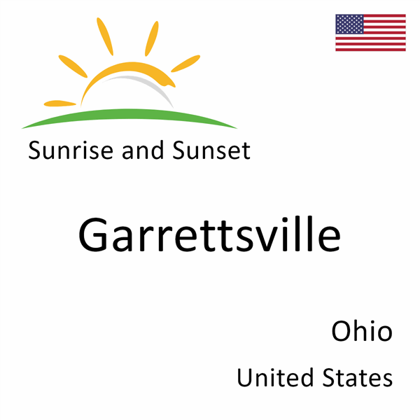 Sunrise and sunset times for Garrettsville, Ohio, United States