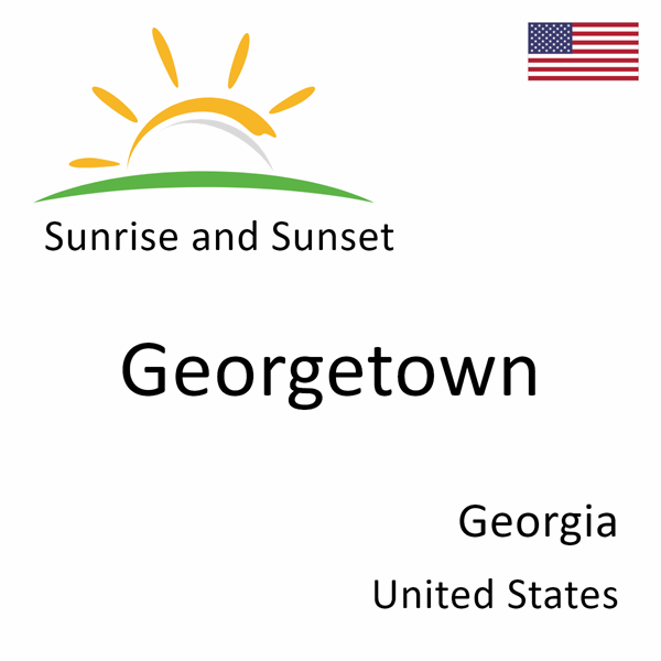 Sunrise and sunset times for Georgetown, Georgia, United States