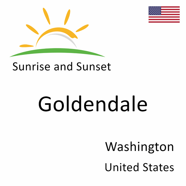 Sunrise and sunset times for Goldendale, Washington, United States