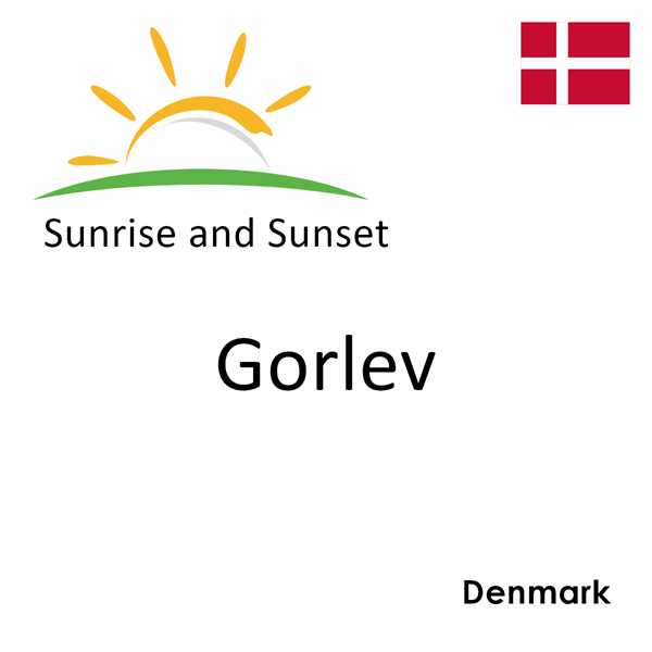 Sunrise and sunset times for Gorlev, Denmark