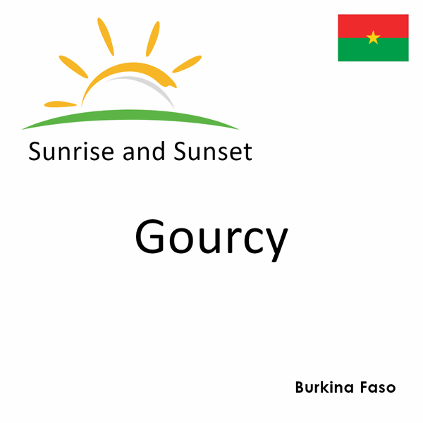 Sunrise and sunset times for Gourcy, Burkina Faso