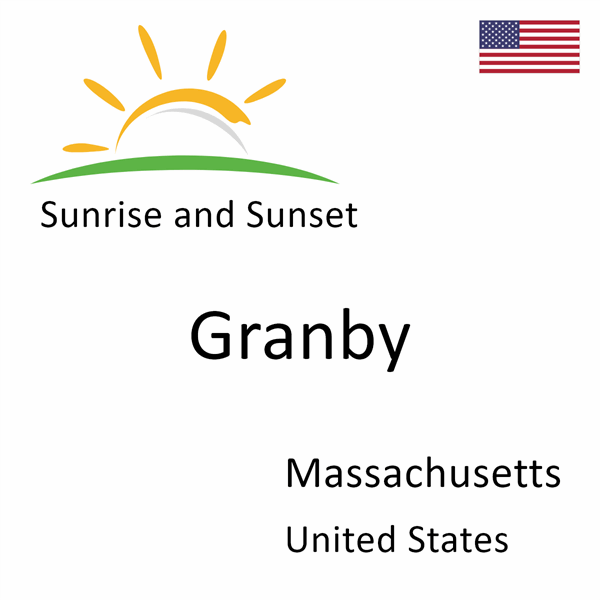 Sunrise and sunset times for Granby, Massachusetts, United States