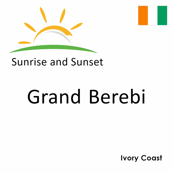 Sunrise and sunset times for Grand Berebi, Ivory Coast