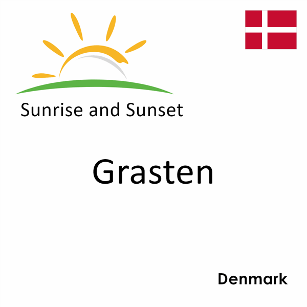 Sunrise and sunset times for Grasten, Denmark