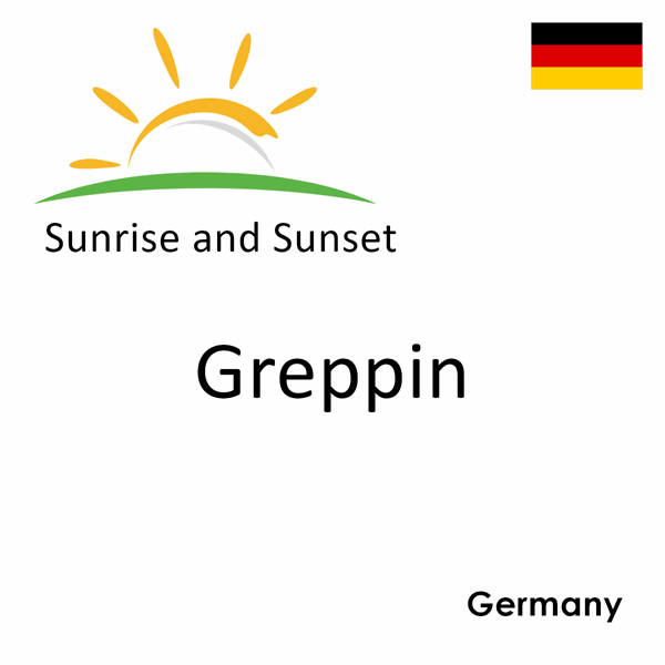 Sunrise and sunset times for Greppin, Germany