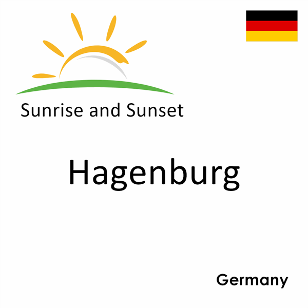 Sunrise and sunset times for Hagenburg, Germany