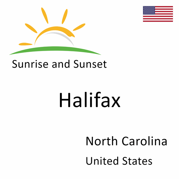 Sunrise and sunset times for Halifax, North Carolina, United States