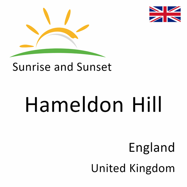 Sunrise and sunset times for Hameldon Hill, England, United Kingdom