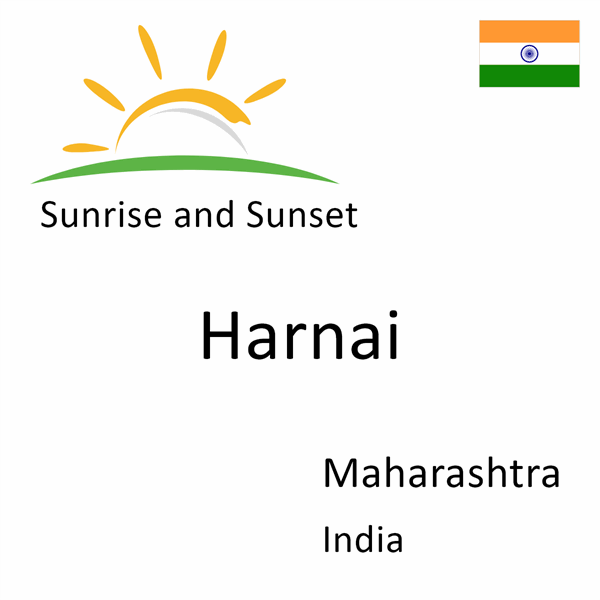 Sunrise and sunset times for Harnai, Maharashtra, India