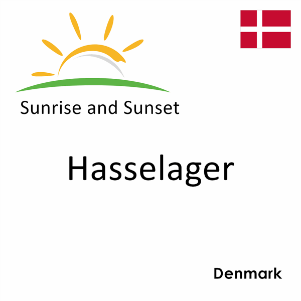 Sunrise and sunset times for Hasselager, Denmark