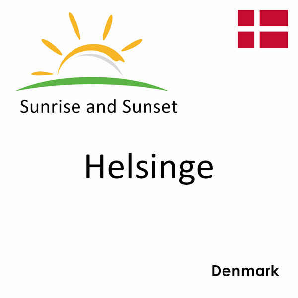 Sunrise and sunset times for Helsinge, Denmark