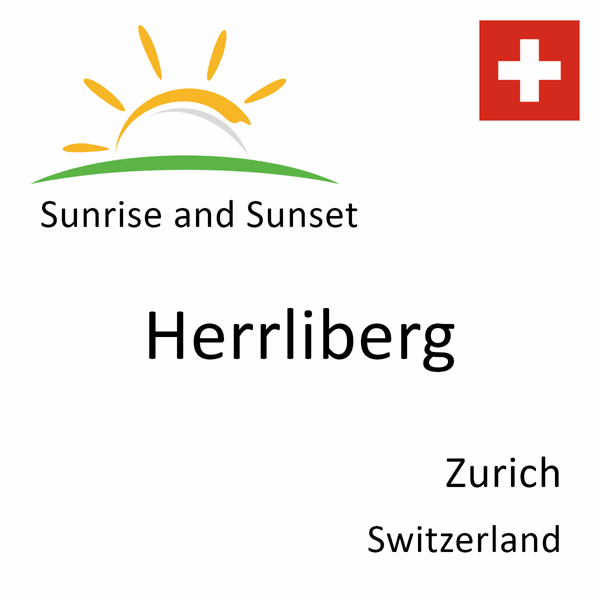 Sunrise and sunset times for Herrliberg, Zurich, Switzerland