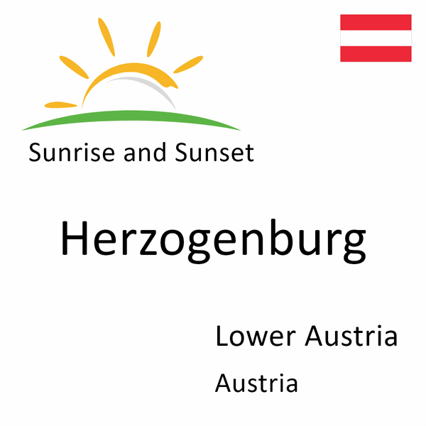 Sunrise and sunset times for Herzogenburg, Lower Austria, Austria