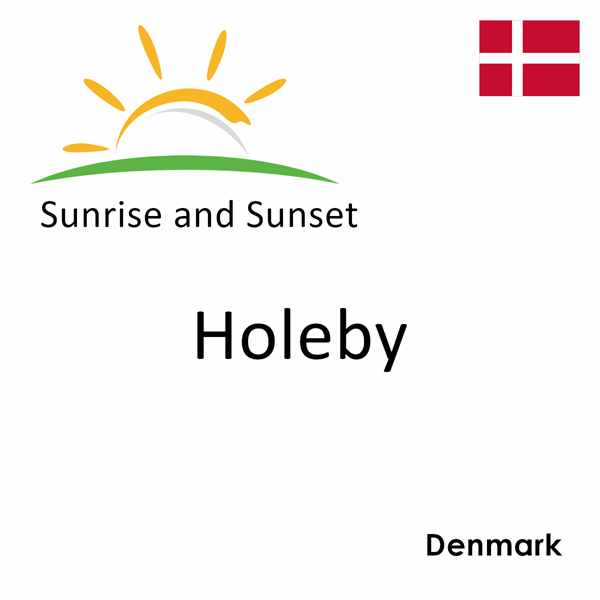 Sunrise and sunset times for Holeby, Denmark