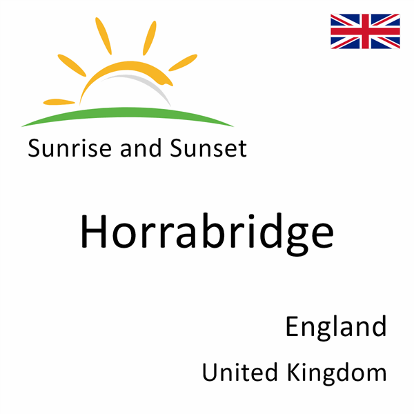 Sunrise and sunset times for Horrabridge, England, United Kingdom