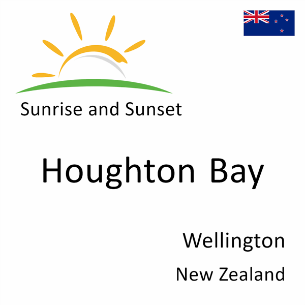 Sunrise and sunset times for Houghton Bay, Wellington, New Zealand