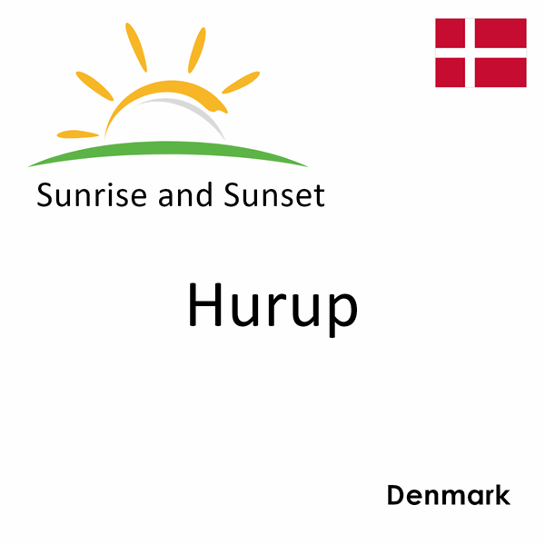 Sunrise and sunset times for Hurup, Denmark