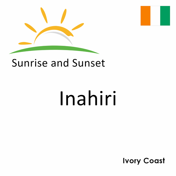 Sunrise and sunset times for Inahiri, Ivory Coast