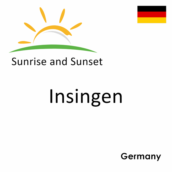 Sunrise and sunset times for Insingen, Germany