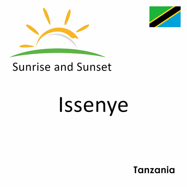 Sunrise and sunset times for Issenye, Tanzania