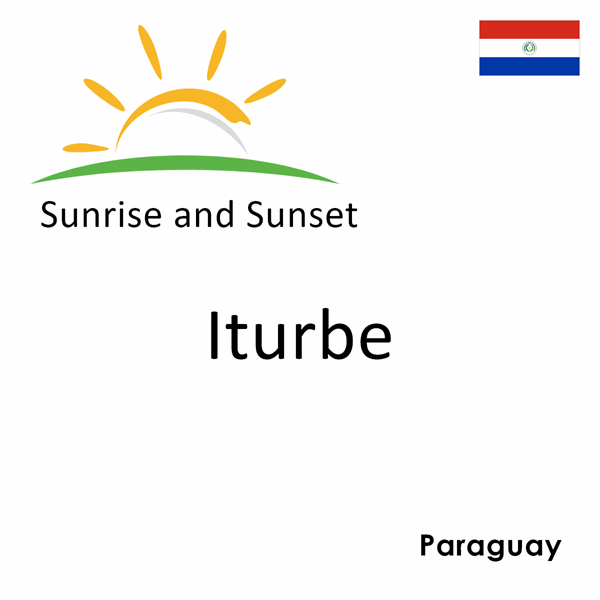 Sunrise and sunset times for Iturbe, Paraguay