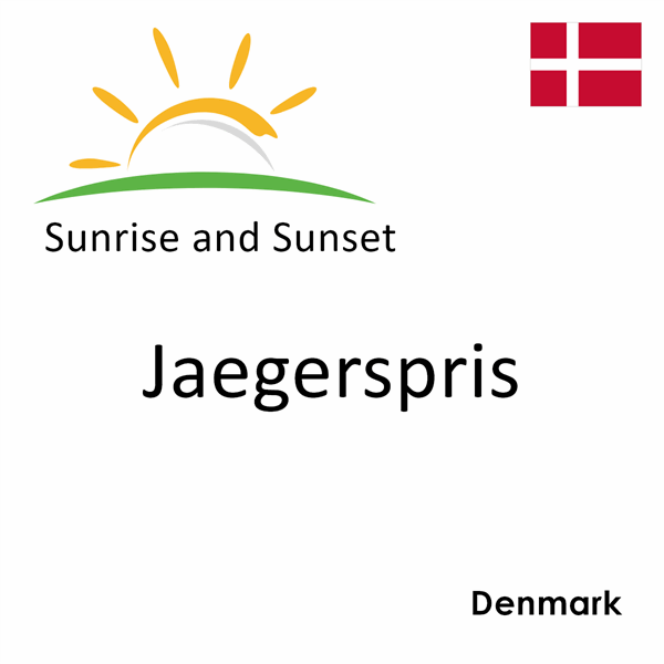 Sunrise and sunset times for Jaegerspris, Denmark