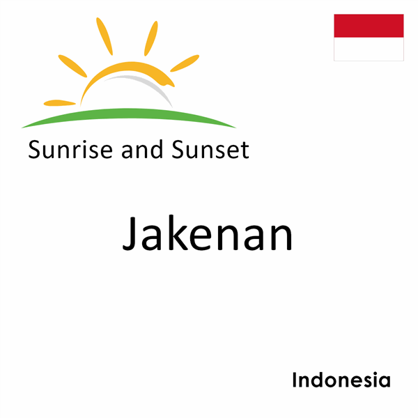 Sunrise and sunset times for Jakenan, Indonesia