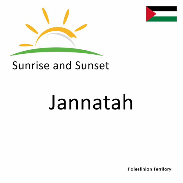 Sunrise and sunset times for Jannatah, Palestinian Territory