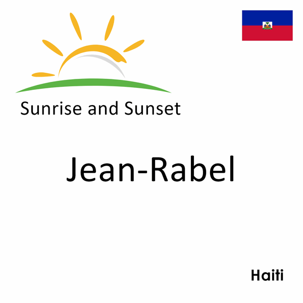 Sunrise and sunset times for Jean-Rabel, Haiti