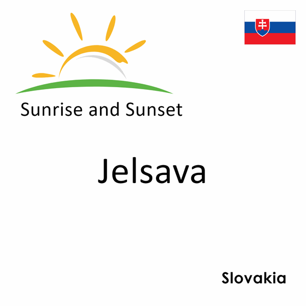 Sunrise and sunset times for Jelsava, Slovakia