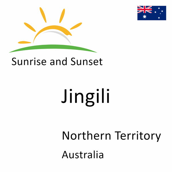 Sunrise and sunset times for Jingili, Northern Territory, Australia