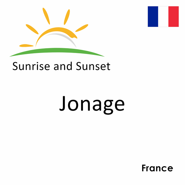 Sunrise and sunset times for Jonage, France