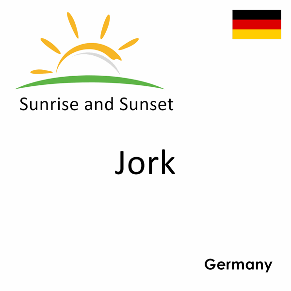 Sunrise and sunset times for Jork, Germany