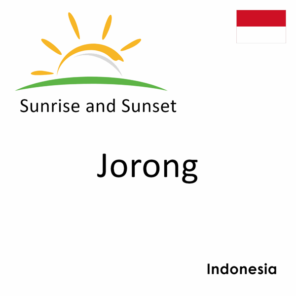 Sunrise and sunset times for Jorong, Indonesia