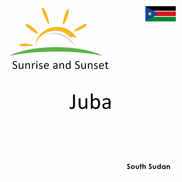 Sunrise and sunset times for Juba, South Sudan